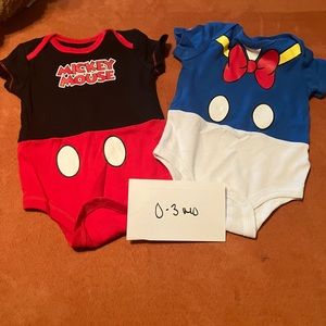 Set of 5 Disney Baby onesies 0-3